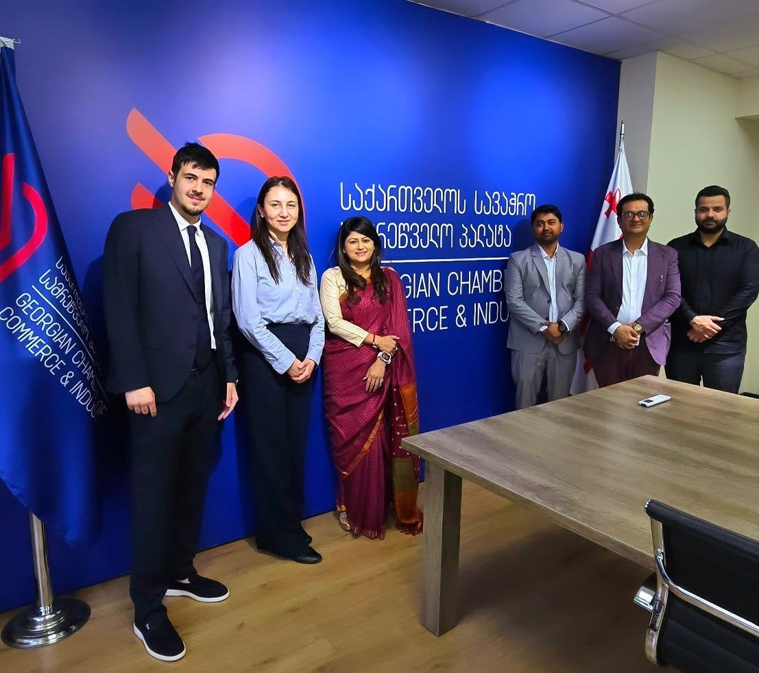 Parul Mahajan at the Georgian Chamber of Commerce & Industry with a delegation